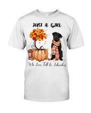 Girl Love Fall And - labrador 5 Classic T-Shirt tile