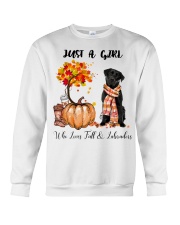 Girl Love Fall And - labrador 5 Crewneck Sweatshirt tile