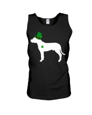 Lucky Shamrock - Dogo Argentino Unisex Tank tile