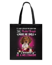 Millionaire - Pocket Beagle Tote Bag tile
