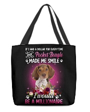 Millionaire - Pocket Beagle All-Over Tote tile
