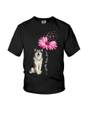 Daisy Ribbon - Alaskan Malamute Youth T-Shirt tile