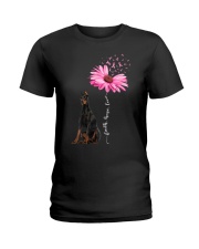 Daisy Ribbon - Dobermann 2 Ladies T-Shirt tile
