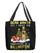 Dear Santa - Bullmastiff 2 All-Over Tote tile