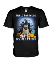 Hello Darkness - Pitbull 1 V-Neck T-Shirt tile