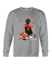 Autumn Leaves BLACK Flat Coated Retriever Crewneck Sweatshirt tile