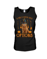 Options - RED Goldendoodle Unisex Tank tile