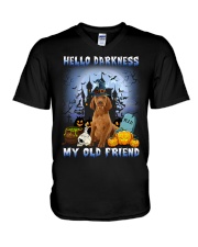 Hello Darkness - Vizsla V-Neck T-Shirt tile
