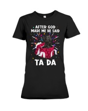 God Said - Flat Coated Retriever Premium Fit Ladies Tee tile