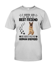 I Asked God for Friend - German Shepherd Dog Premium Fit Mens Tee tile