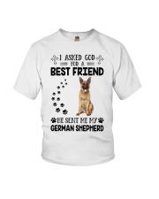 I Asked God for Friend - German Shepherd Dog Youth T-Shirt tile