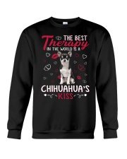 Best Therapy - BLACK Chihuahua Crewneck Sweatshirt tile