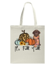 Fall Pumpkin CHOCOLATE labrador Tote Bag tile