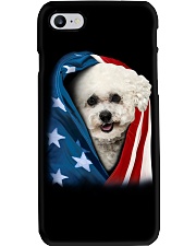 American flag - Bichon Frise Phone Case tile
