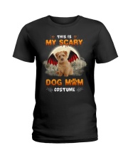Scary Costume - Norfolk Terrier Ladies T-Shirt tile