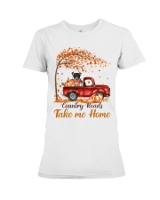 Country Fall - Toy Fox Terrier Premium Fit Ladies Tee tile