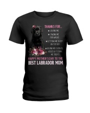 Talking Me - BLACK Labrador Pup Ladies T-Shirt tile