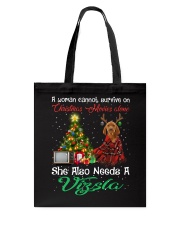 Christmas Alone - Vizsla Tote Bag tile