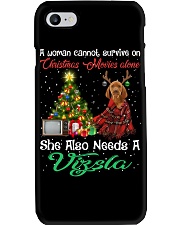 Christmas Alone - Vizsla Phone Case tile