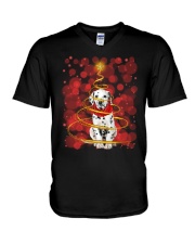 Lighting - Dalmatian V-Neck T-Shirt tile