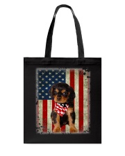 Cavalier King Charles Spaniel - American Flag Tote Bag tile