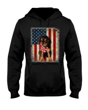 Cavalier King Charles Spaniel - American Flag Hooded Sweatshirt tile