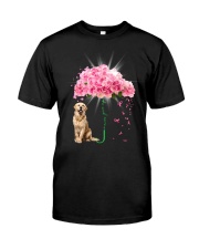Pink Umbrella - Golden Retriever 2 Premium Fit Mens Tee tile
