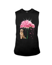 Pink Umbrella - Golden Retriever 2 Sleeveless Tee tile