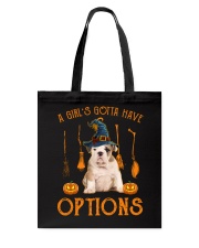 Options - old english bulldog 1 Tote Bag tile