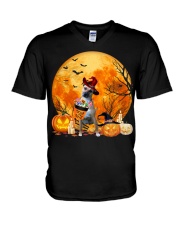 Moon Candy - Black Mouth Cur V-Neck T-Shirt tile