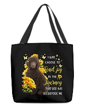 Journey - CHOCOLATE Standard Poodle All-Over Tote tile
