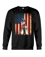 Miniature Schnauzer - American Flag Crewneck Sweatshirt tile