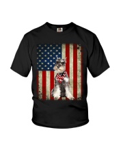 Miniature Schnauzer - American Flag Youth T-Shirt tile
