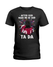 God Said - BLACK Labradoodle Ladies T-Shirt tile
