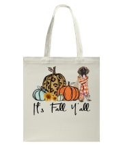 Fall Pumpkin English Mastiff Tote Bag tile