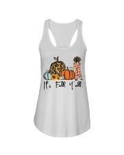 Fall Pumpkin English Mastiff Ladies Flowy Tank tile