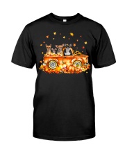156 pumkin truck dog - Chihuahua Premium Fit Mens Tee tile