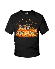 156 pumkin truck dog - Chihuahua Youth T-Shirt tile
