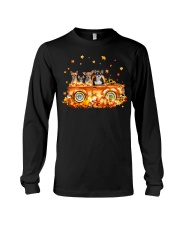156 pumkin truck dog - Chihuahua Long Sleeve Tee tile