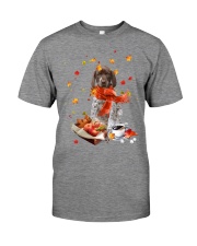 Autumn Leaves German Shorthaired Pointer Premium Fit Mens Tee tile