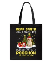 Dear Santa - Poochon Tote Bag tile