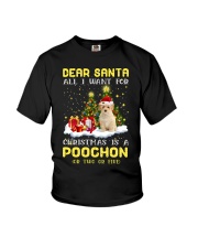 Dear Santa - Poochon Youth T-Shirt tile
