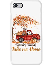 Country Fall - RED MERLE Australian Shepherd Phone Case tile