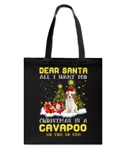 Dear Santa - Cavapoo Tote Bag tile