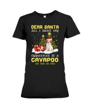 Dear Santa - Cavapoo Premium Fit Ladies Tee tile
