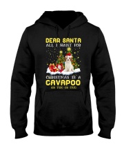 Dear Santa - Cavapoo Hooded Sweatshirt front