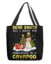 Dear Santa - Cavapoo All-Over Tote tile