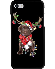 Reindeer - Chocolate Labrador Phone Case tile