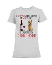 She Also Needs - Cairn Terrier Premium Fit Ladies Tee tile