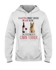 She Also Needs - Cairn Terrier Hooded Sweatshirt tile